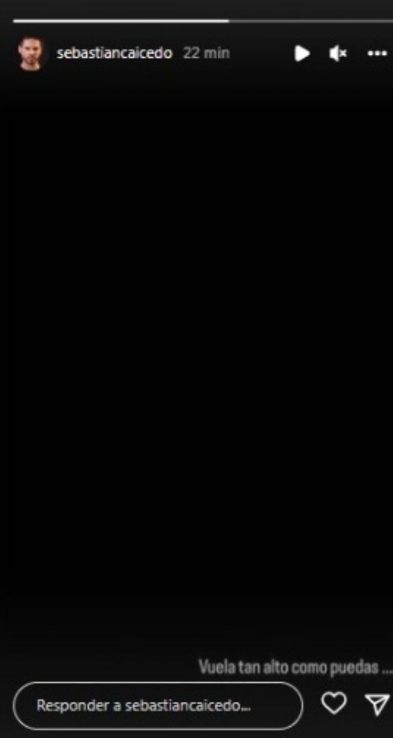 El mensaje de Sebastián Caicedo en las redes
