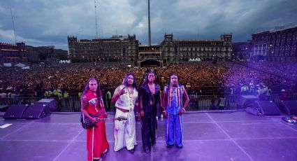 Artistas musicales Comcáac hacen retumbar el Zócalo de la Ciudad de México