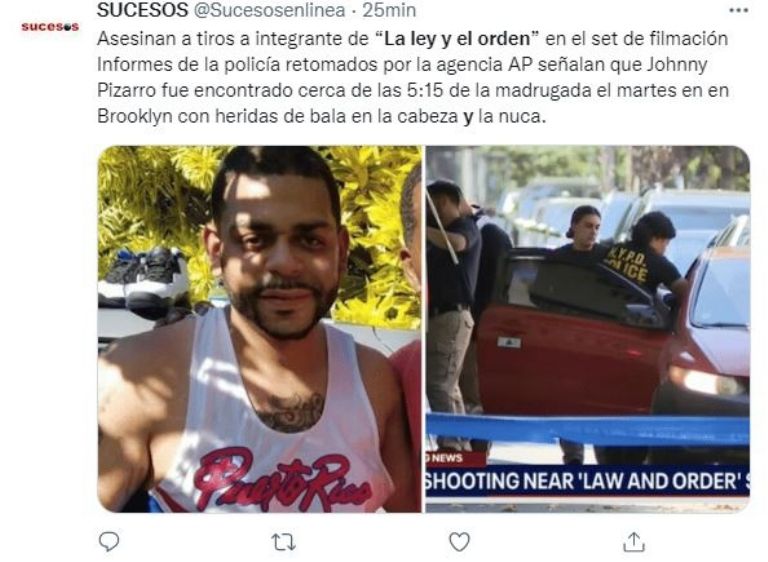 Balean a trabajador de 'La Ley y El Orden'