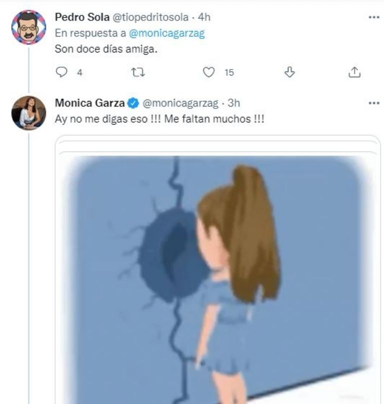Pedro Sola 'consuela' a Mónica Garza 