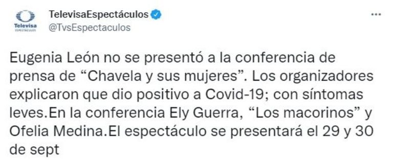 Eugenia León no se presenta a conferencia de prensa