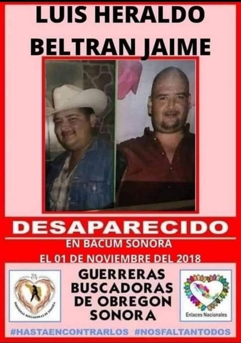 La ficha de búsqueda de su hermano 