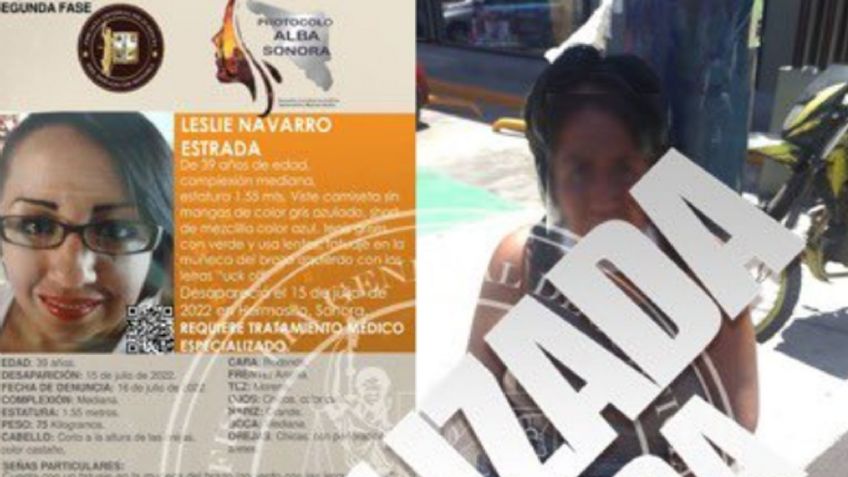 Ya en casa, sana y salva: FGJE reporta el hallazgo de Leslie, desaparecida en Hermosillo