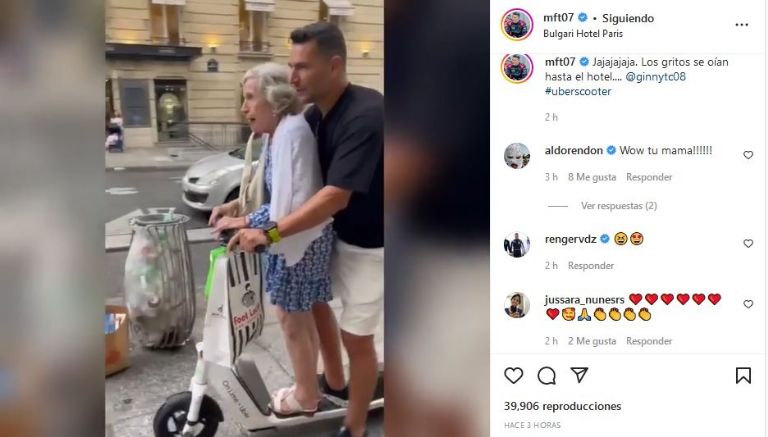 Doña Virginia Telich con Martín Fuentes