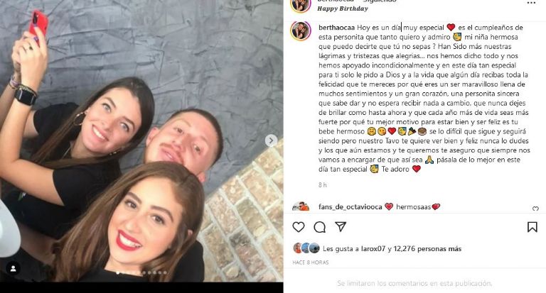 Mensaje de Bertha Ocaña a Nerea Godínez