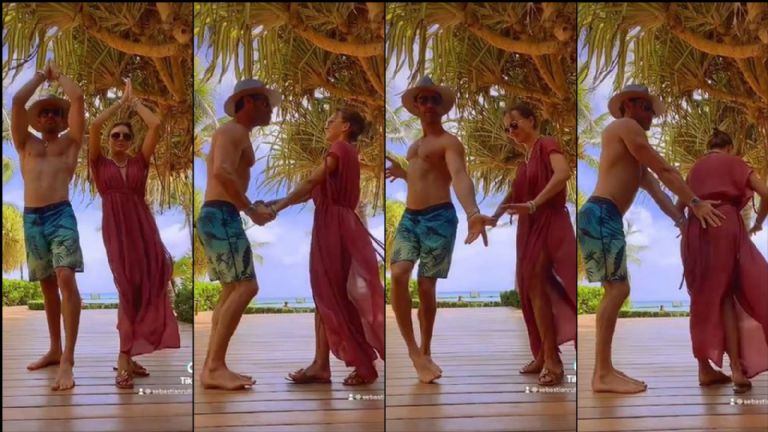 Angelique Boyer y Sebastián Rulli Bailando