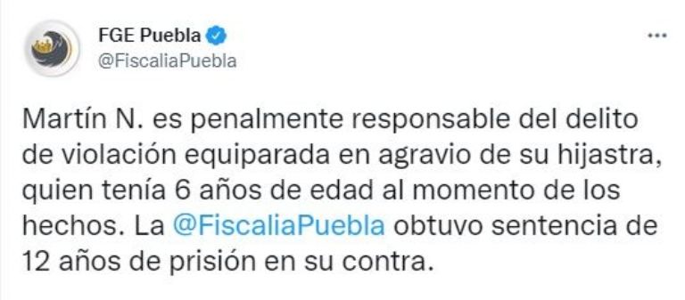 Sentencian a Martín N. por abusar de su hijastra
