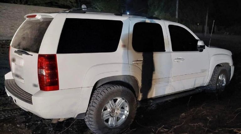 El vehículo blindado incautado 