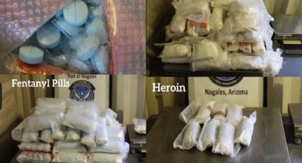 Decomisan casi medio millón de pastillas de fentanilo en garitas de la frontera Sonora-Arizona