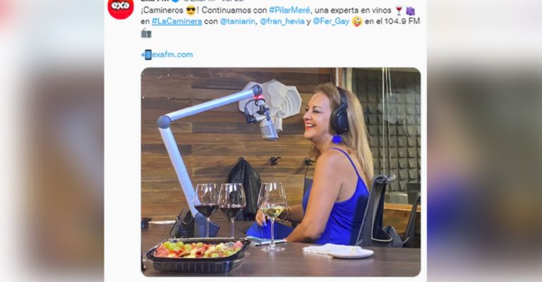 Tania Rincón 'ingiere' bebidas alcohólicas en horas de trabajo