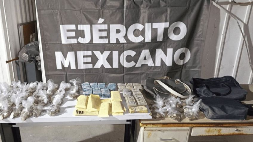 SLRC: Ejército decomisa fuerte suma de dinero en efectivo; había pesos y dólares