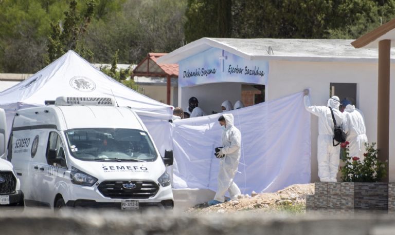 El pasado viernes, exhumaron los restos de Debanhi Escobar. Foto: Twitter