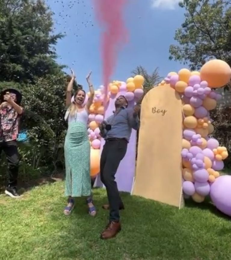 El momento en que se revela el sexo del bebé