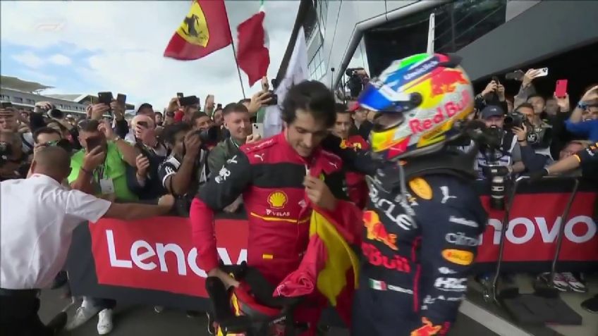 F1: Pese a impresionante choque y pausas en el GP de Gran Bretaña, 'Checo' Pérez sube al podio