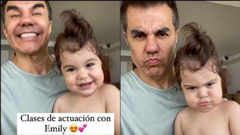 Adrián Uribe y las clases de actuación con su hija