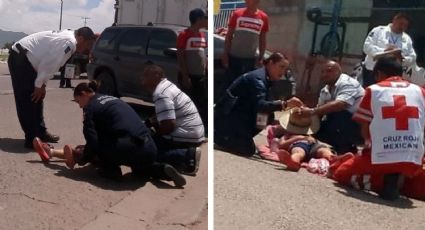 Socorren a niña de 7 años atropellada en Hermosillo; el hueso de su pierna quedó expuesto