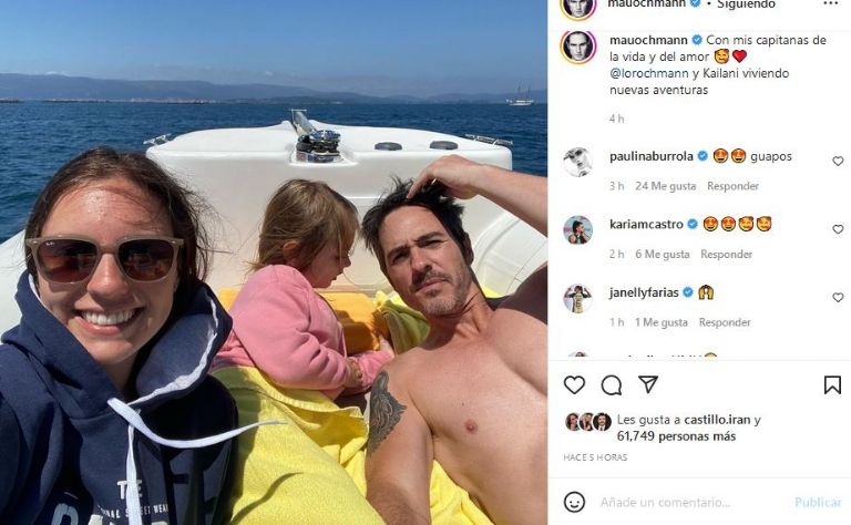 Mauricio Ochmann y sus hijas