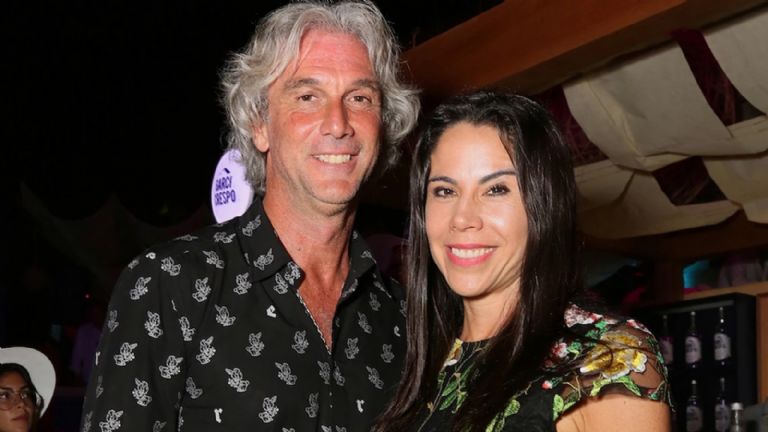 Paola Rojas y su novio