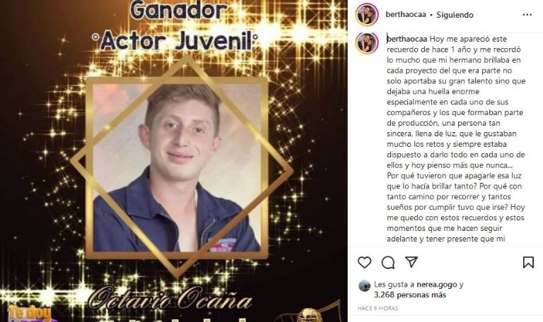 Hermana de Octavio Ocaña manda mensaje a su hermano