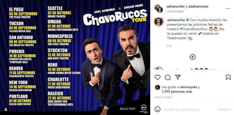 Adrián Uribe abre nuevas fechas para 'Chavo Rucos Tour'