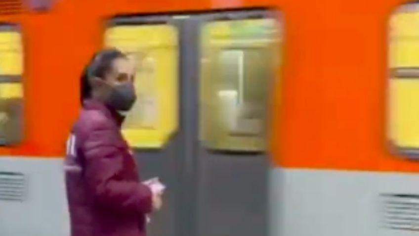 A un día de la explosión en la L2 del Metro de la CDMX, Claudia Sheinbaum supervisa el servicio