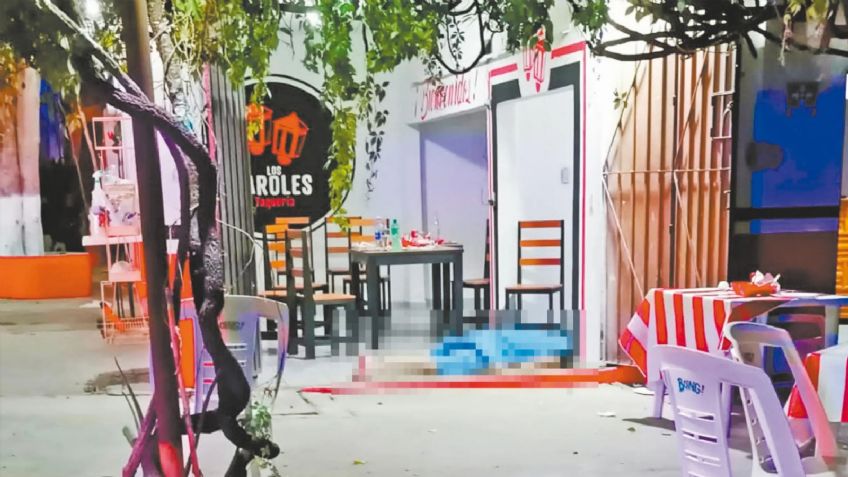 Emanuel llega a cenar a una taquería y es asesinado a balazos por desconocidos