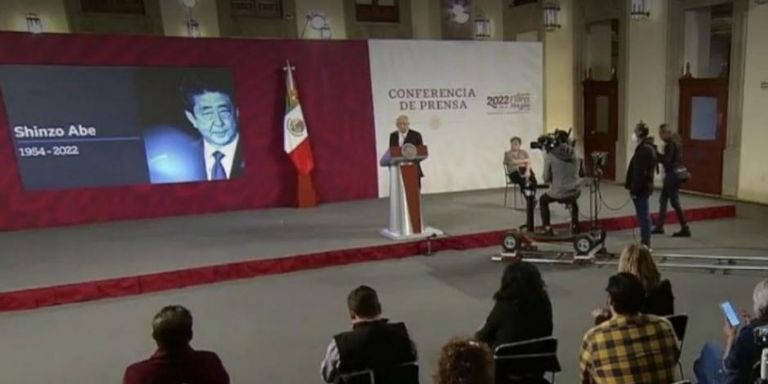 El presidente AMLO lamentó el asesinato de Shinzo Abe, exprimer ministro de Japón. Foto: Internet