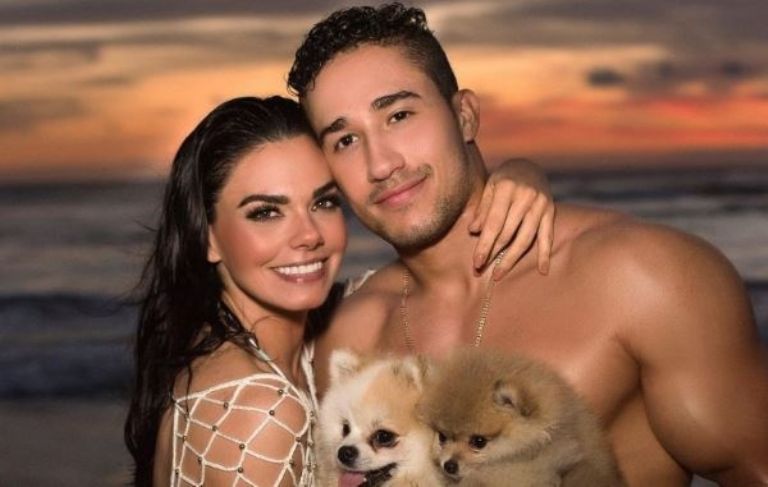 Livia Brito y su novio