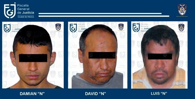 Los tres hombres detenidos por robo y secuestro