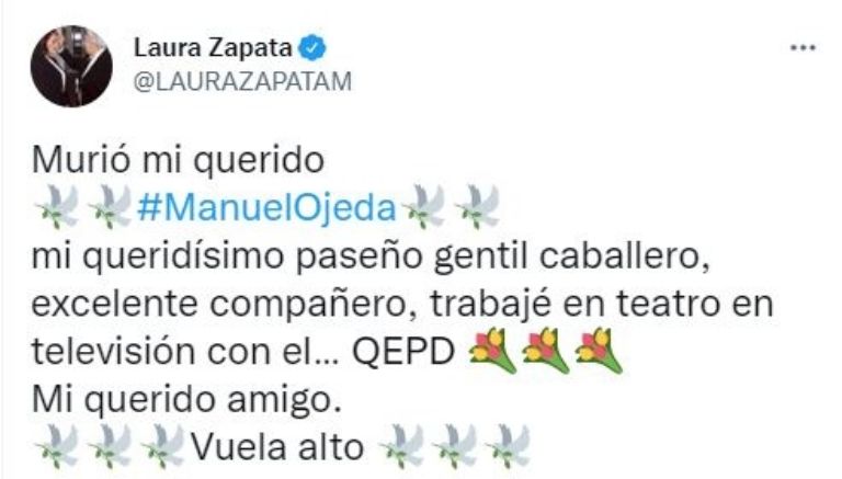 Tuit de Laura Zapata