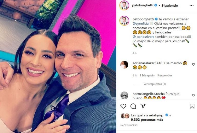 Patricio Borghetti y Cynthia Rodríguez