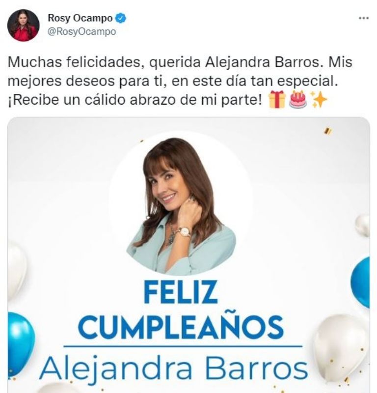 Felicitaciones de Rosy Ocampo