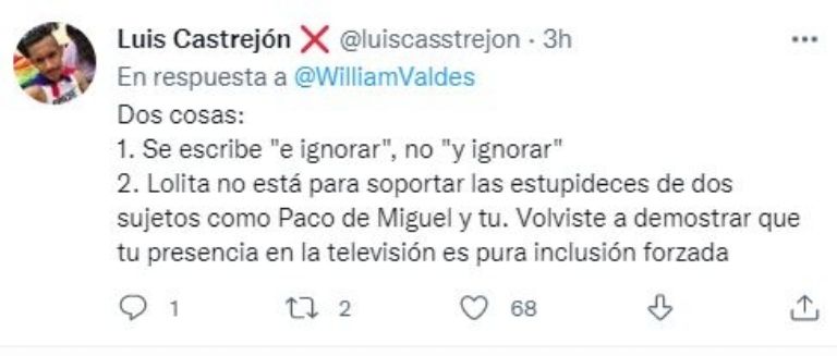 Usuarios hunden a William Valdés