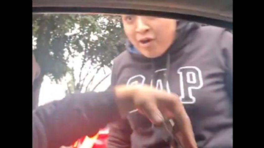 VIDEO: Captan a montachoques en calles de CDMX; Trataron de extorsionar a conductores