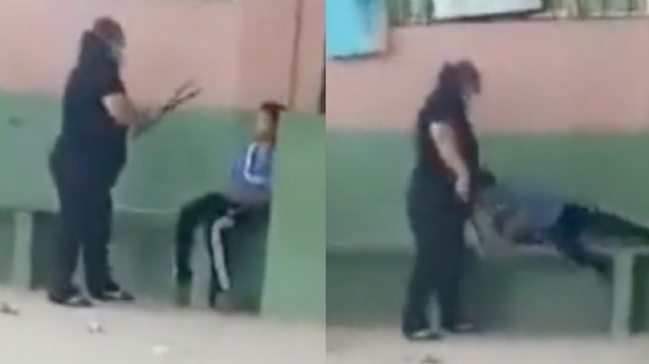 (VIDEO) Indignante: Captan a maestra en Honduras golpeando y jalando a un alumno