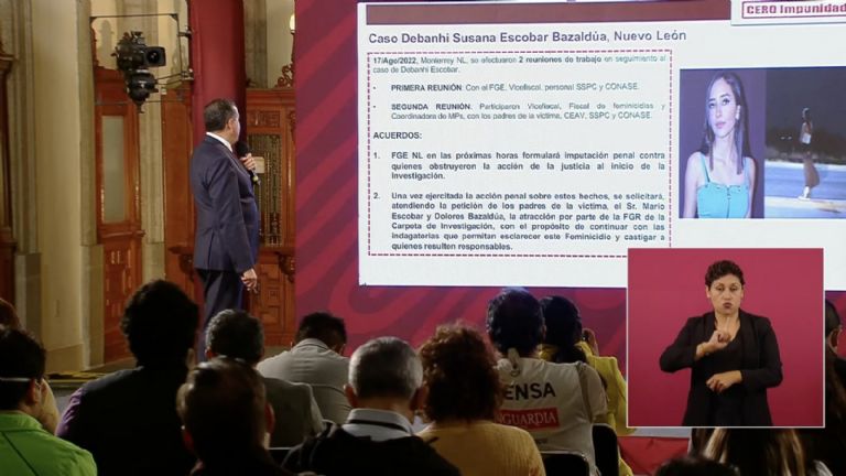 SSPC comparte información sobre el caso de Debanhi Escobar. Foto: Gobierno de México