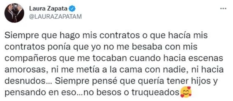 Tuit de Laura Zapata