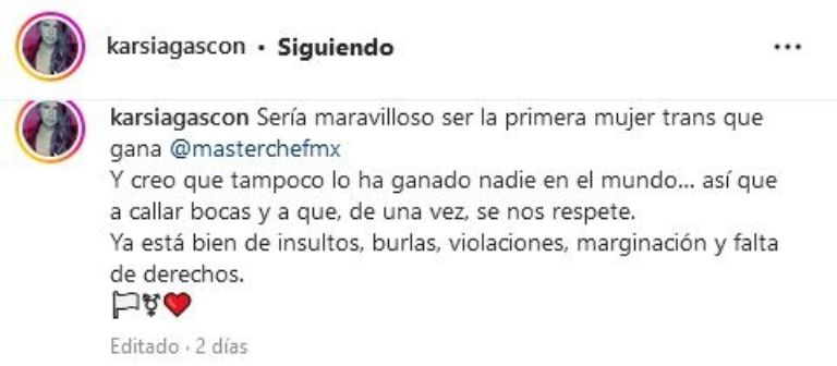 Publicación de Karla Gascón