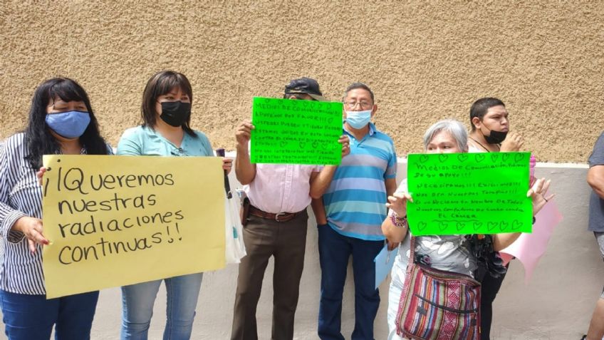 Tras manifestación de pacientes con cáncer en IMSS Obregón, buscan acuerdos para recibir tratamiento