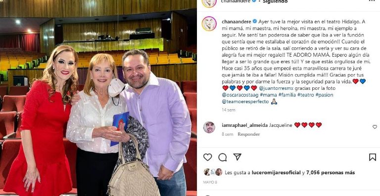 Jacqueline Andere va a visitar a su mamá