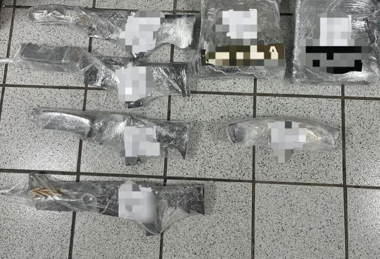 El armamento localizado tras el enfrentamiento