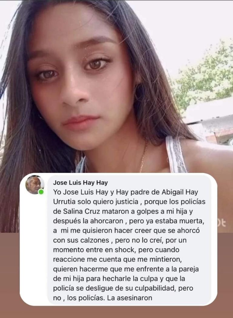 Padre de Abigail pide justicia por su hija. Foto: Facebook