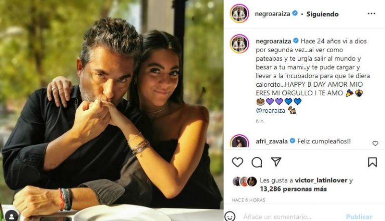 Mensaje de Raúl Araiza a Roberta