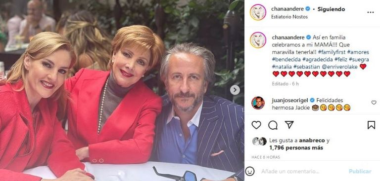Chantal Andere celebra el cumpleaños de Jacqueline Andere