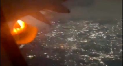 Momento de terror: Turbina de un avión explota tras el despegue; pilotos aterrizan de emergencia