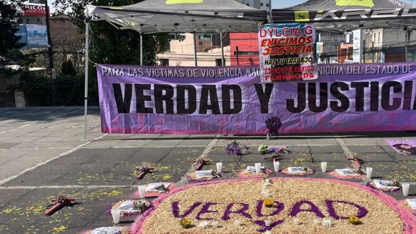 Familiares de víctimas de feminicidio se manifestaron ante la Fiscalía del Estado de México