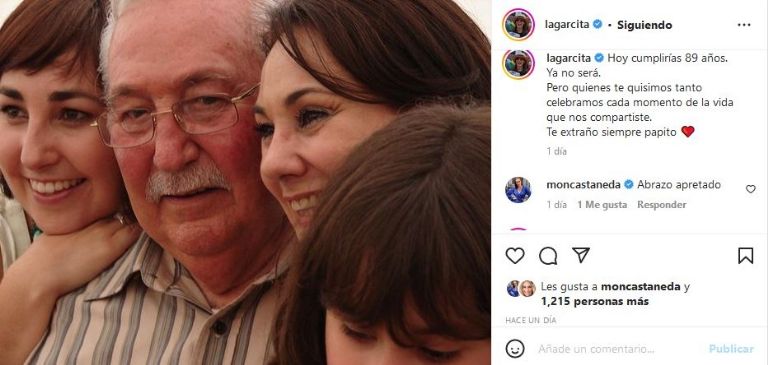 Mónica Garza manda mensaje a su papá, Manuel 'El Meme' Garza