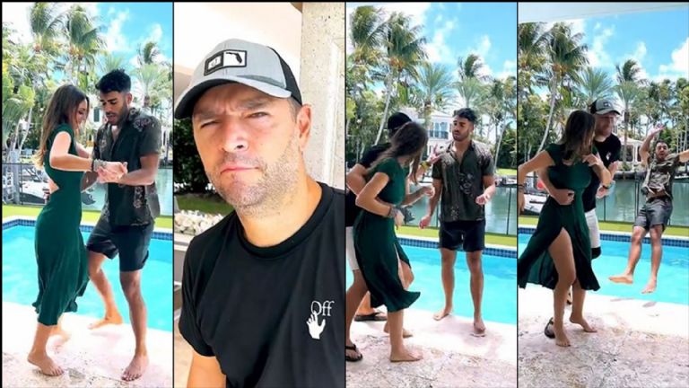 Martín Fuentes tira a Carlos Adya a la alberca