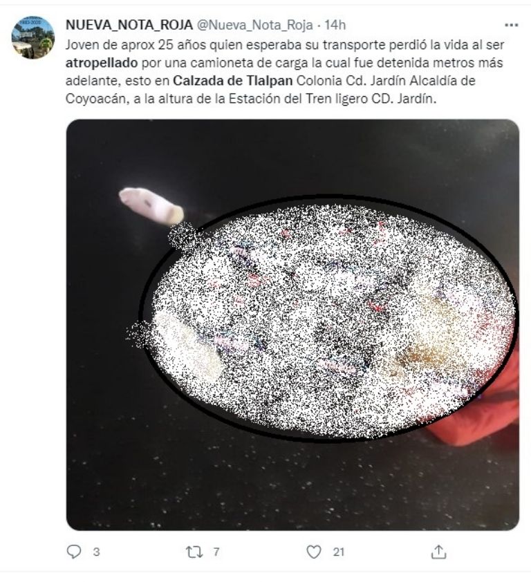 Accidente en Calzada de Tlalpan