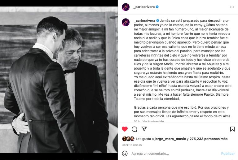 Instagram de Carlos Rivera 